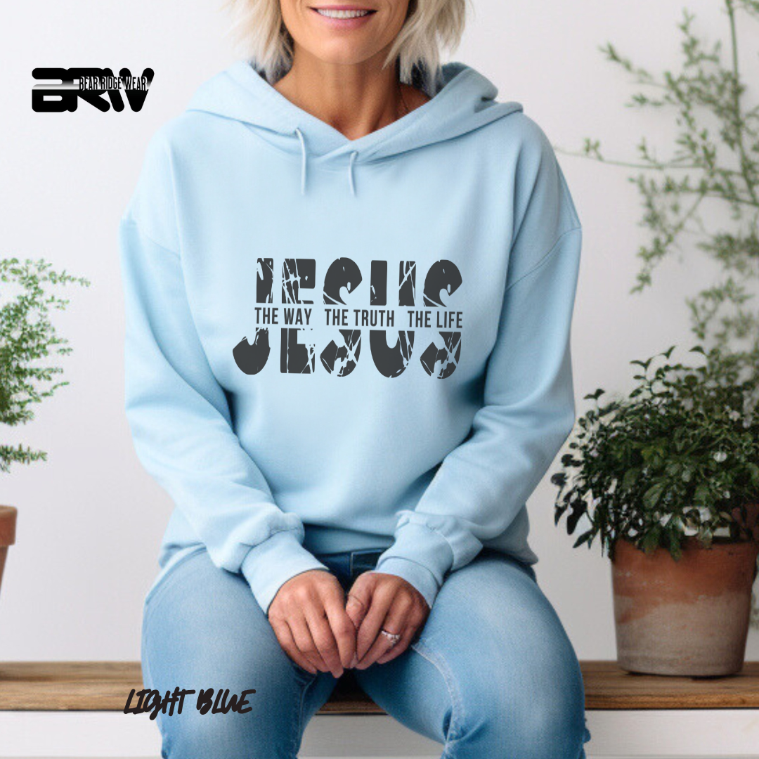 'Jesus The Way, The Truth, The Life' Faith Hoodie