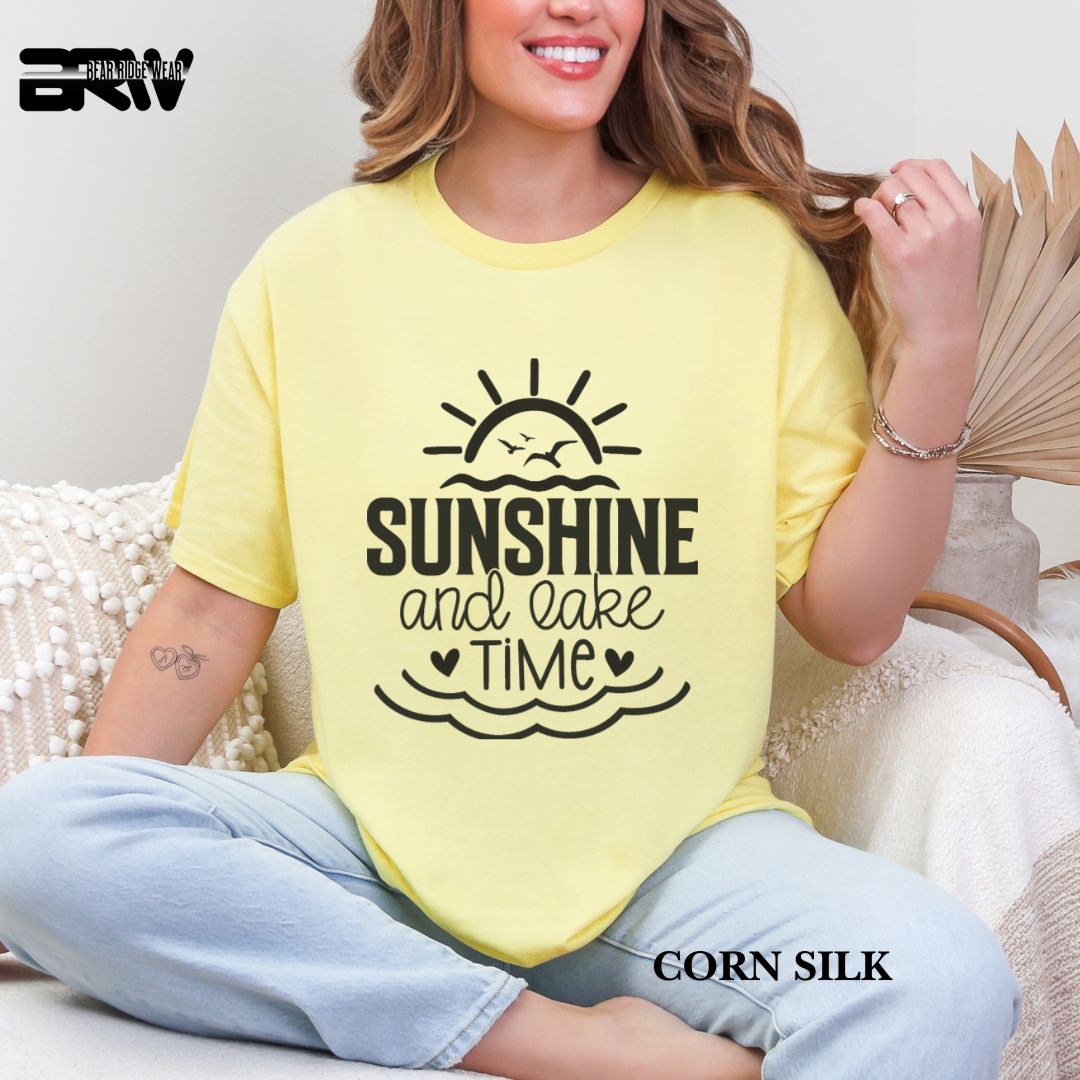 'Sunshine And Lake Time' 3 Summer Tee