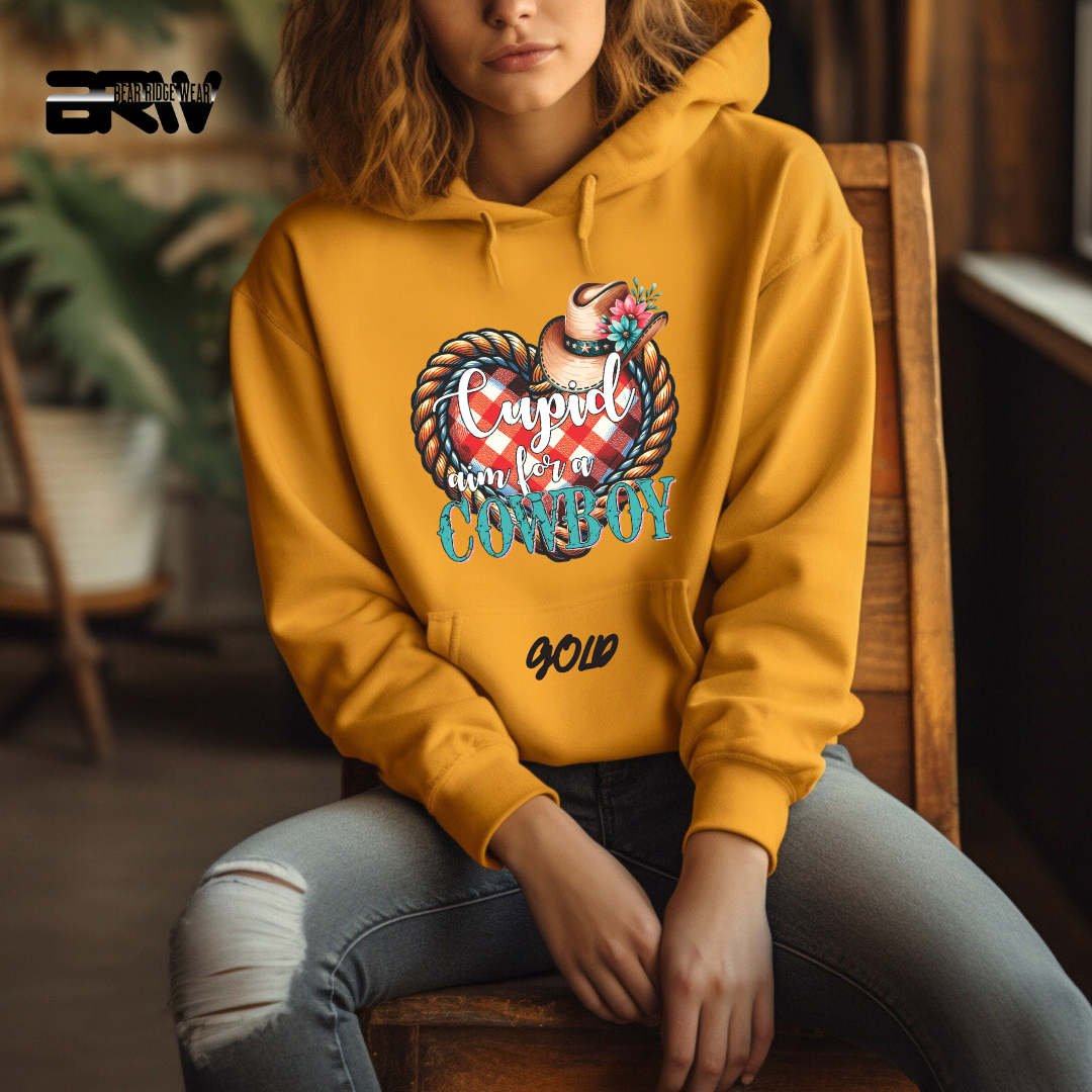 'Cupid Aim for a Cowboy' Hoodie