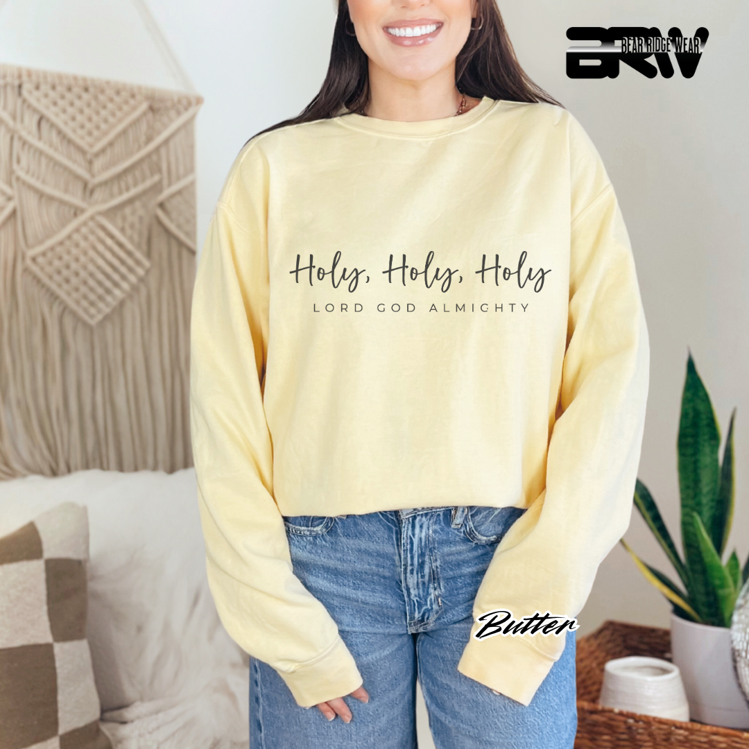 'Holy Holy Holy, Lord God Almighty' Faith Long-Sleeve Tee