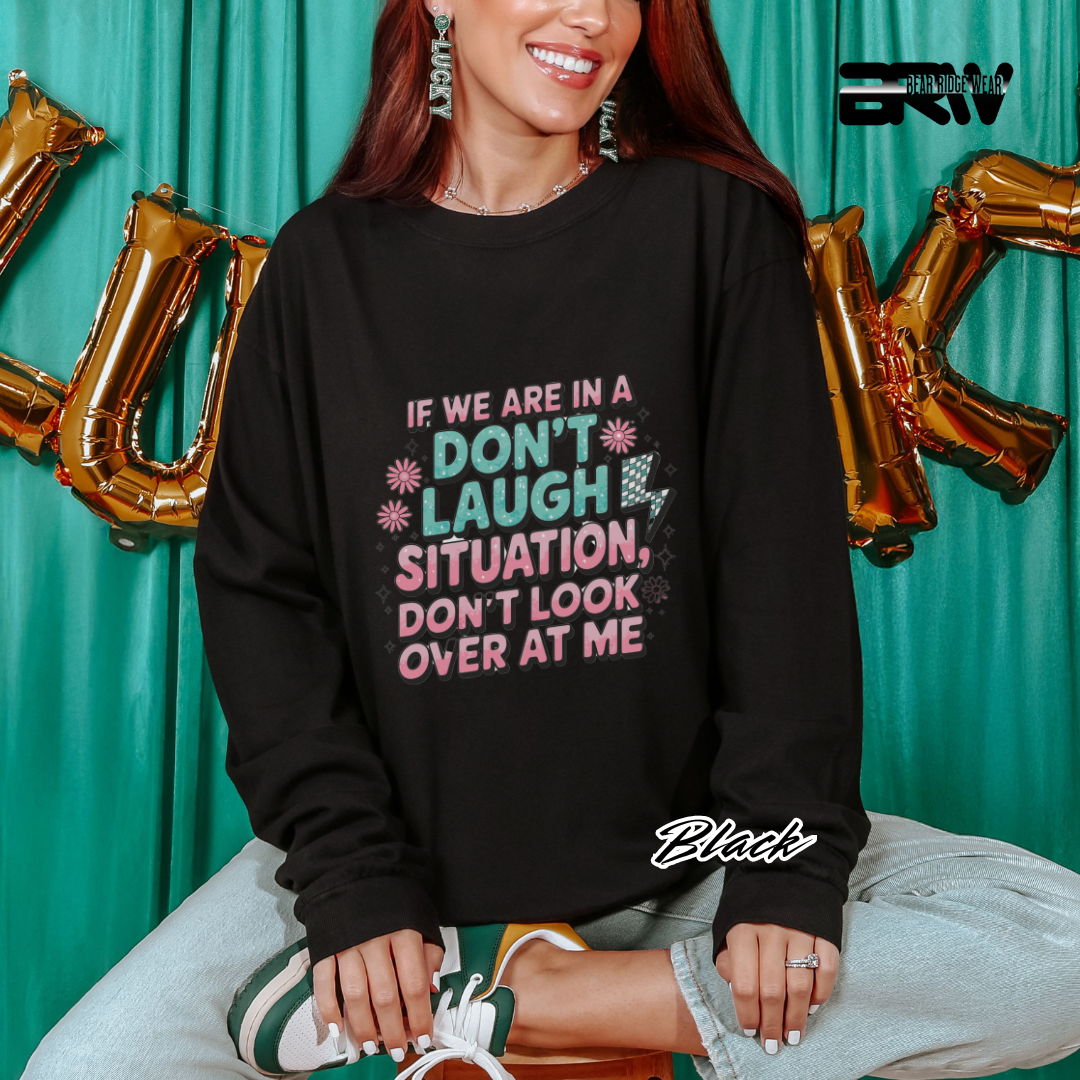 'Don't Laugh Situation' Long-Sleeve Tee