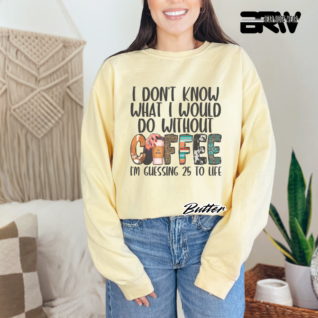 'Without Coffee' Crewneck Sweatshirt