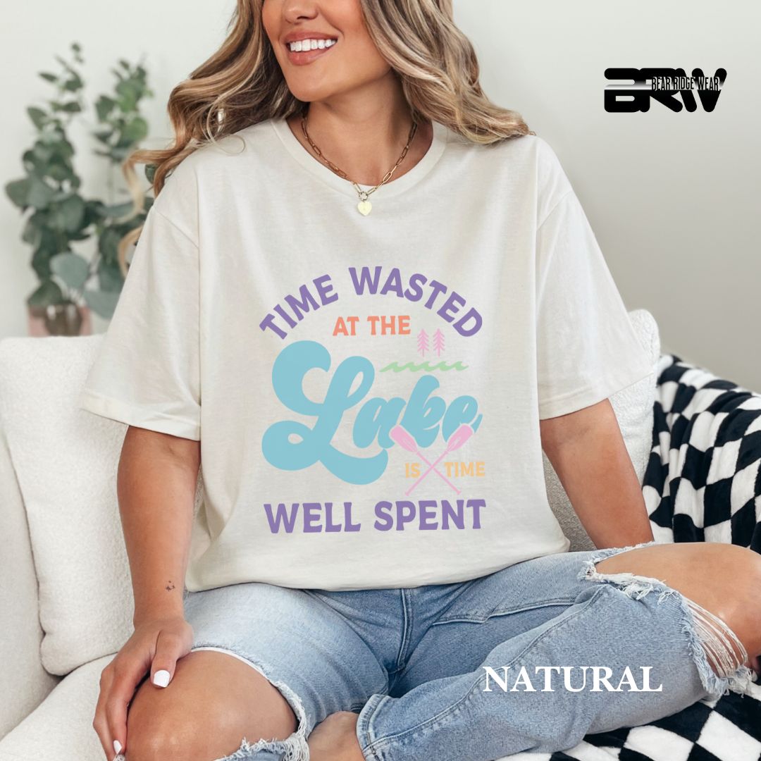 'Time Wasted At The Lake' Summer Tee