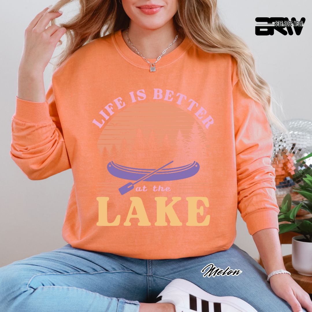 'Life Is Better At The Lake' Summer Long Sleeve Tee