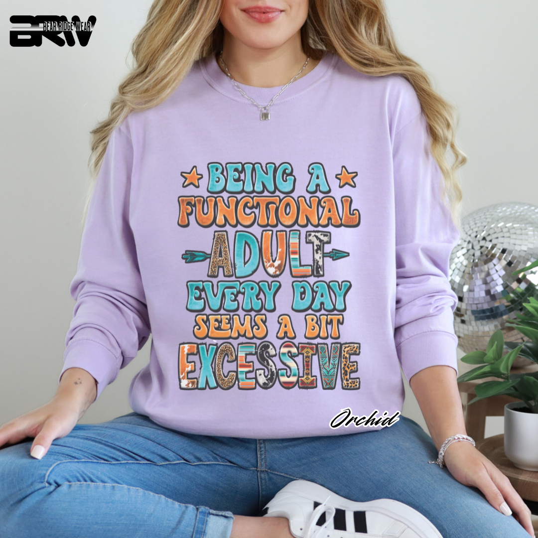 'Functional Adult' Long-Sleeve Tee