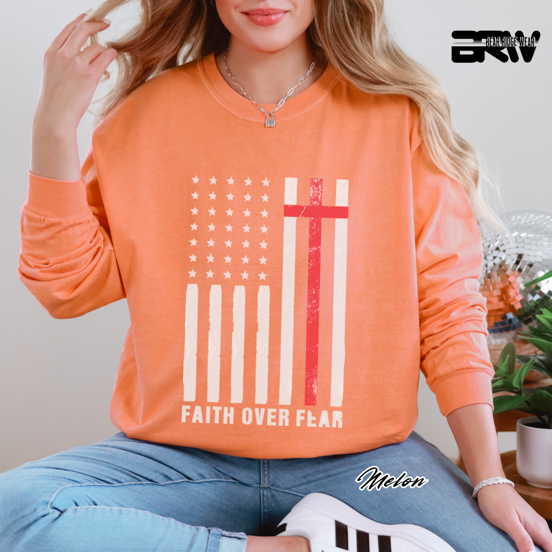 'Faith Over Fear' Faith Long-Sleeve Tee