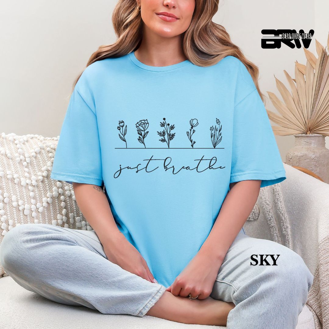 'Just Breathe' Everyday Tee