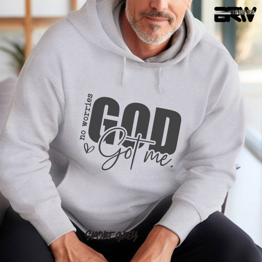 'No Worries God Got Me' Faith Hoodie