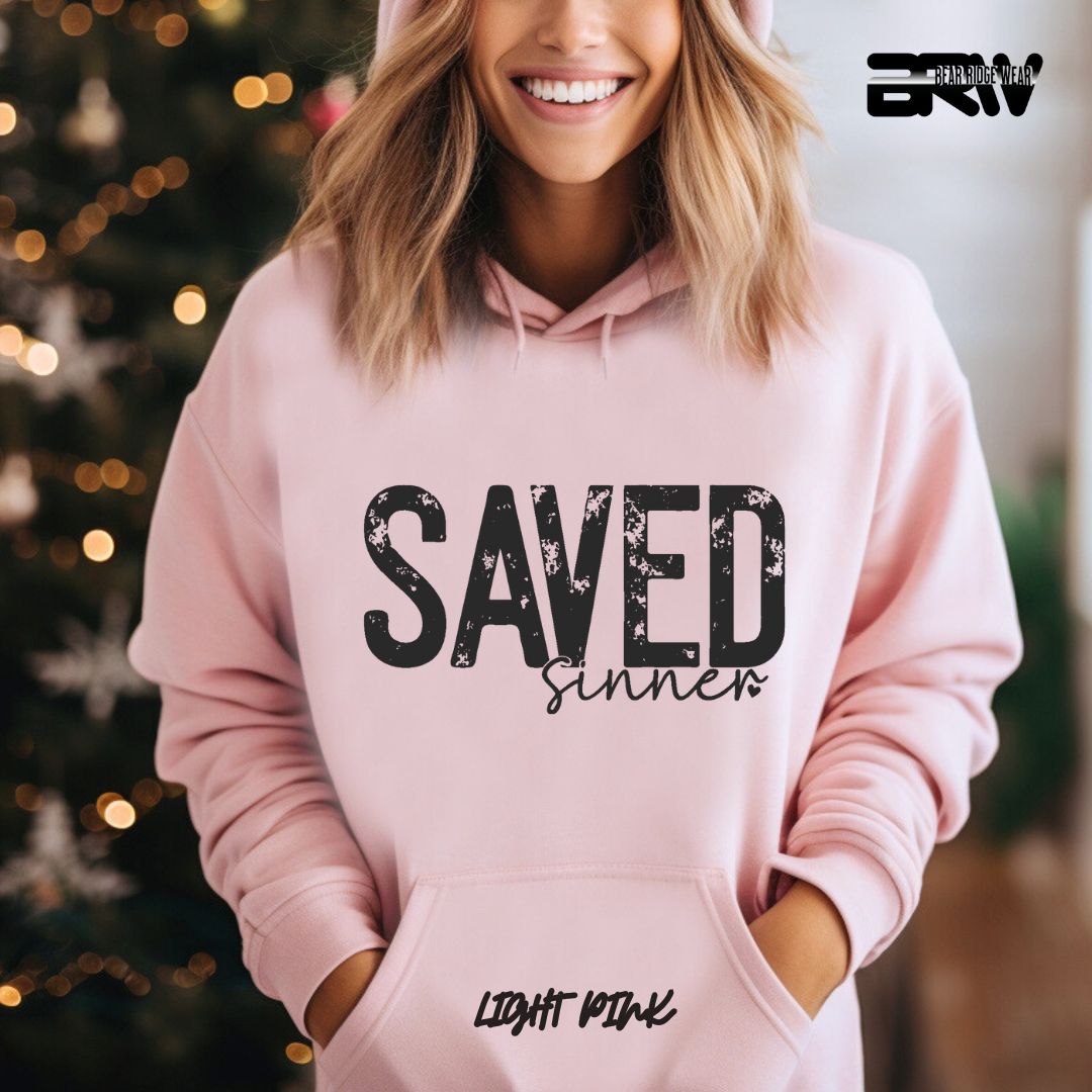 'Saved Sinner'  Faith Hoodie