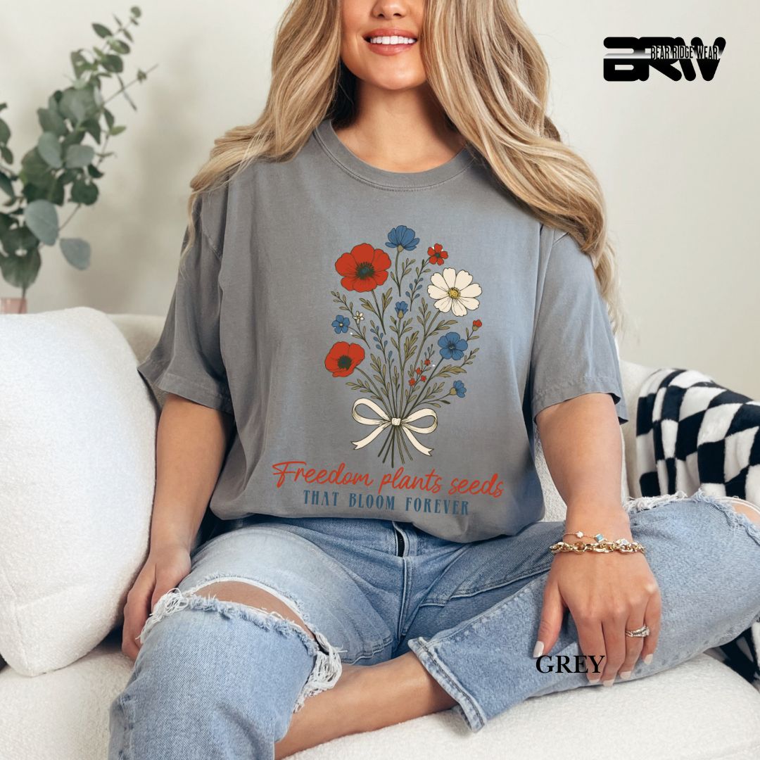 Freedom Plants Seeds- Patriotic Tee