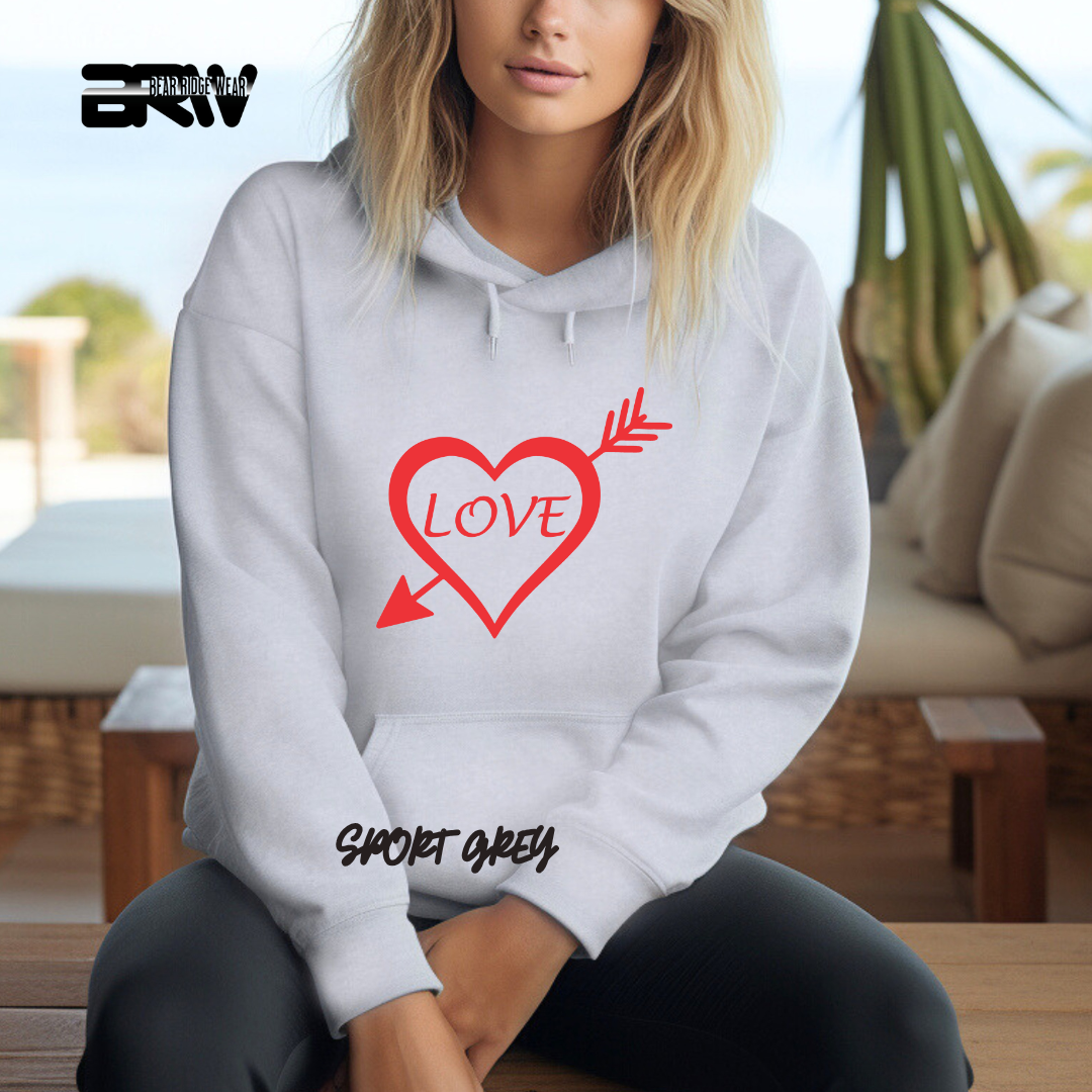 'Heart Pierced by an Arrow' Hoodie