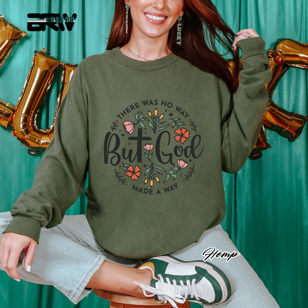 'But God' Long-Sleeve Tee