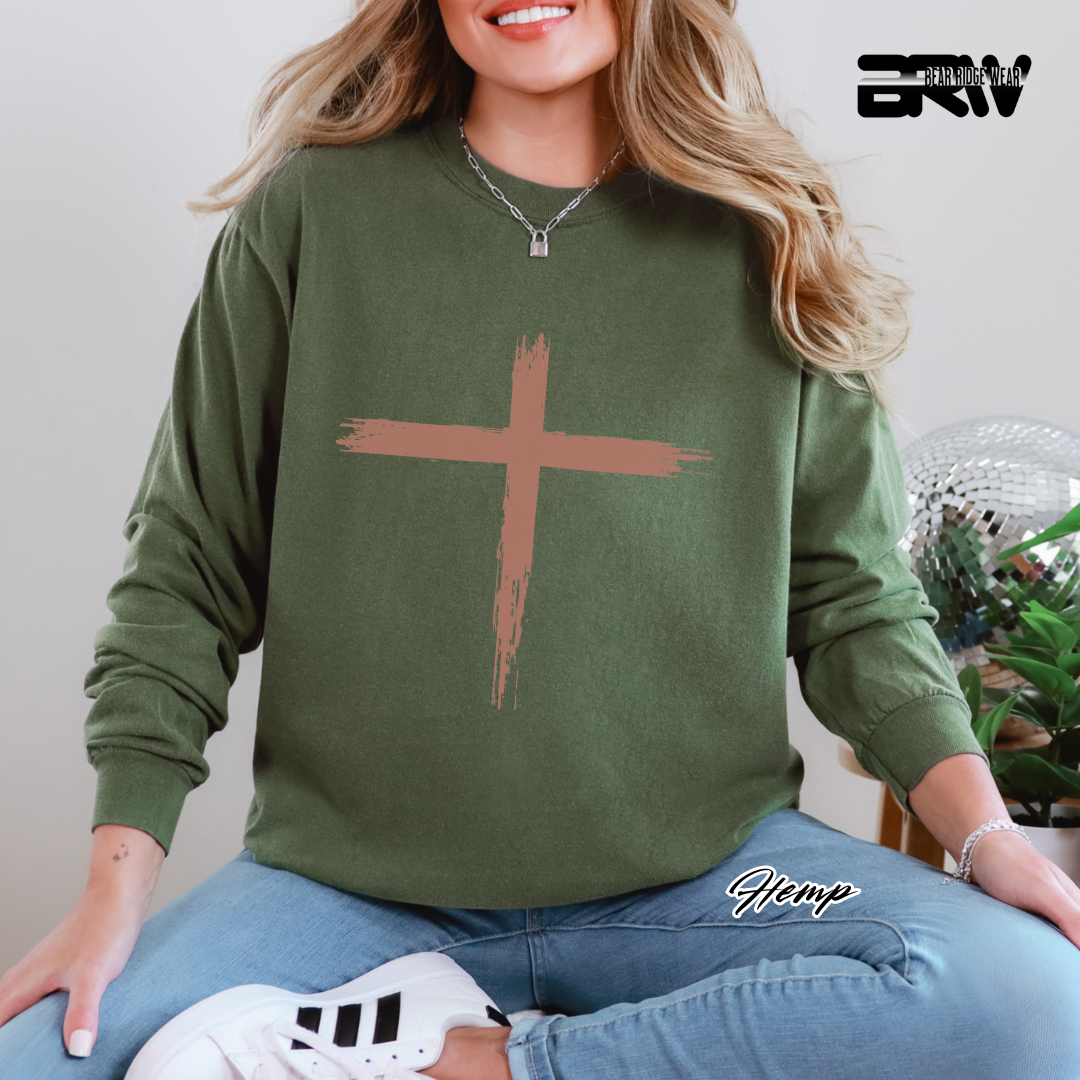 'Old Cross ' Faith Long-Sleeve Tee