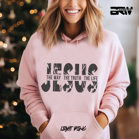 'Jesus The Way, The Truth, The Life' Faith Hoodie