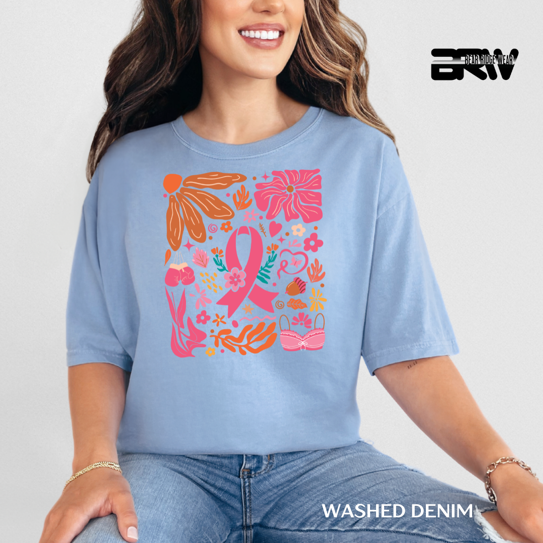 'Breast Cancer Boho' Awareness Tee