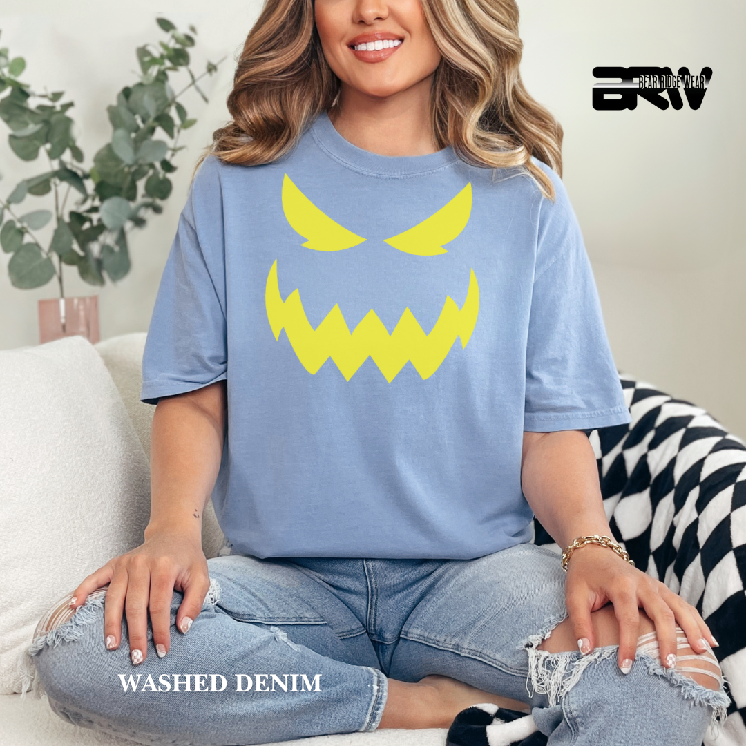 'Scary Pumpkin face' Fall Tee