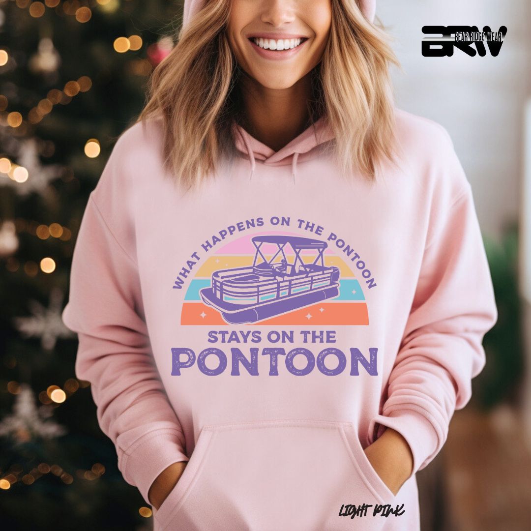 'What Happens To Pontoon' Summer Hoodie