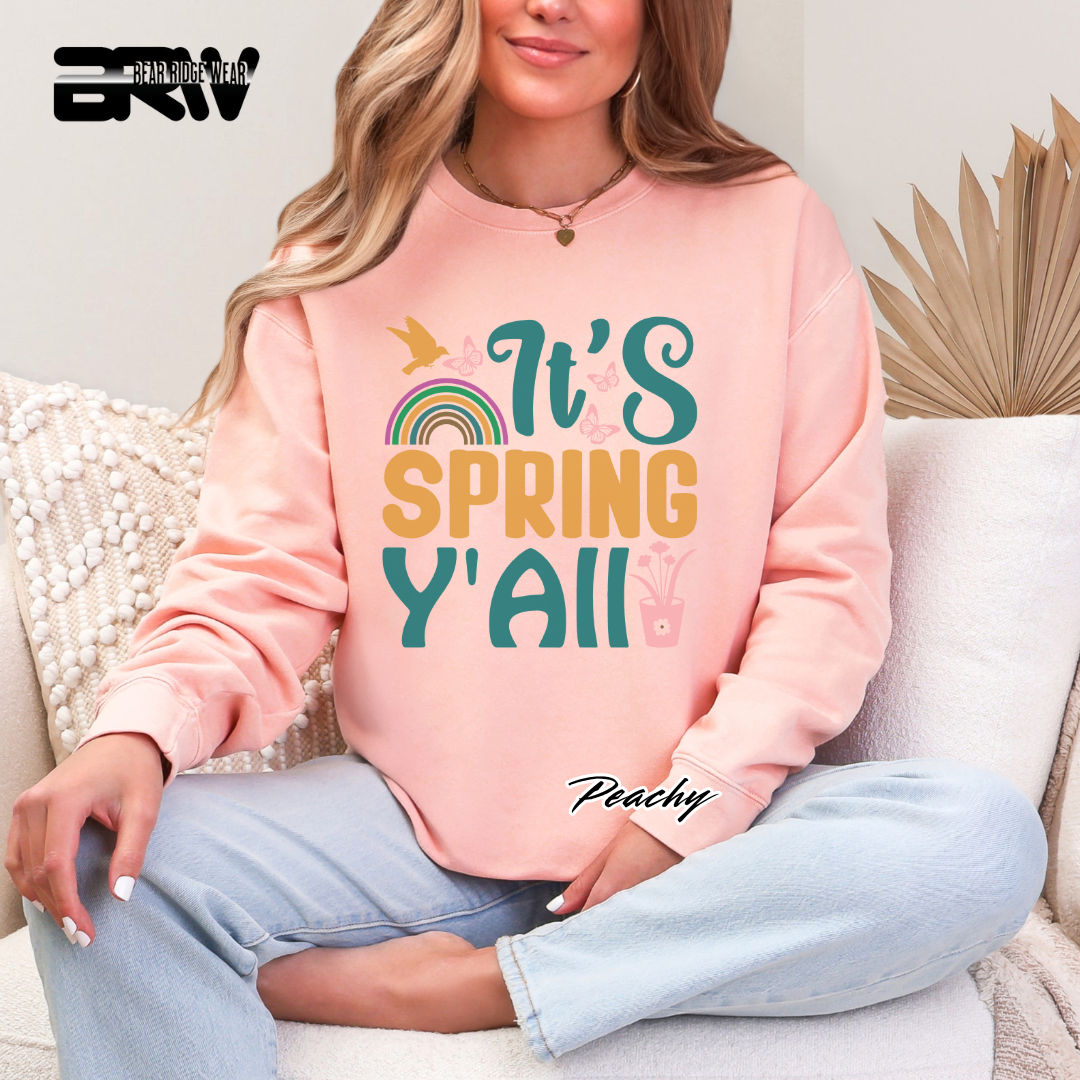 'It's Spring Y'All' Crewneck Sweatshirt