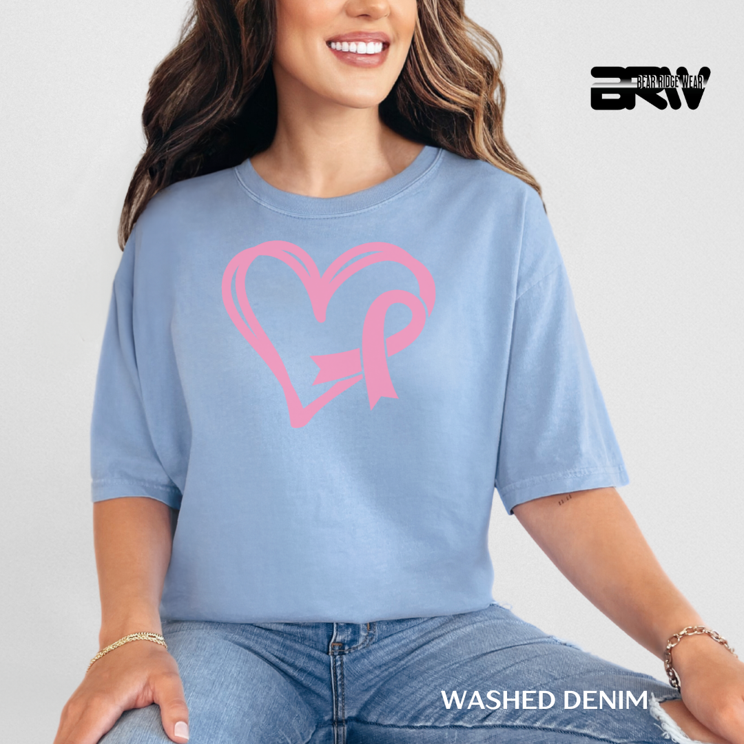'Heart and Ribbon' Awareness Tee