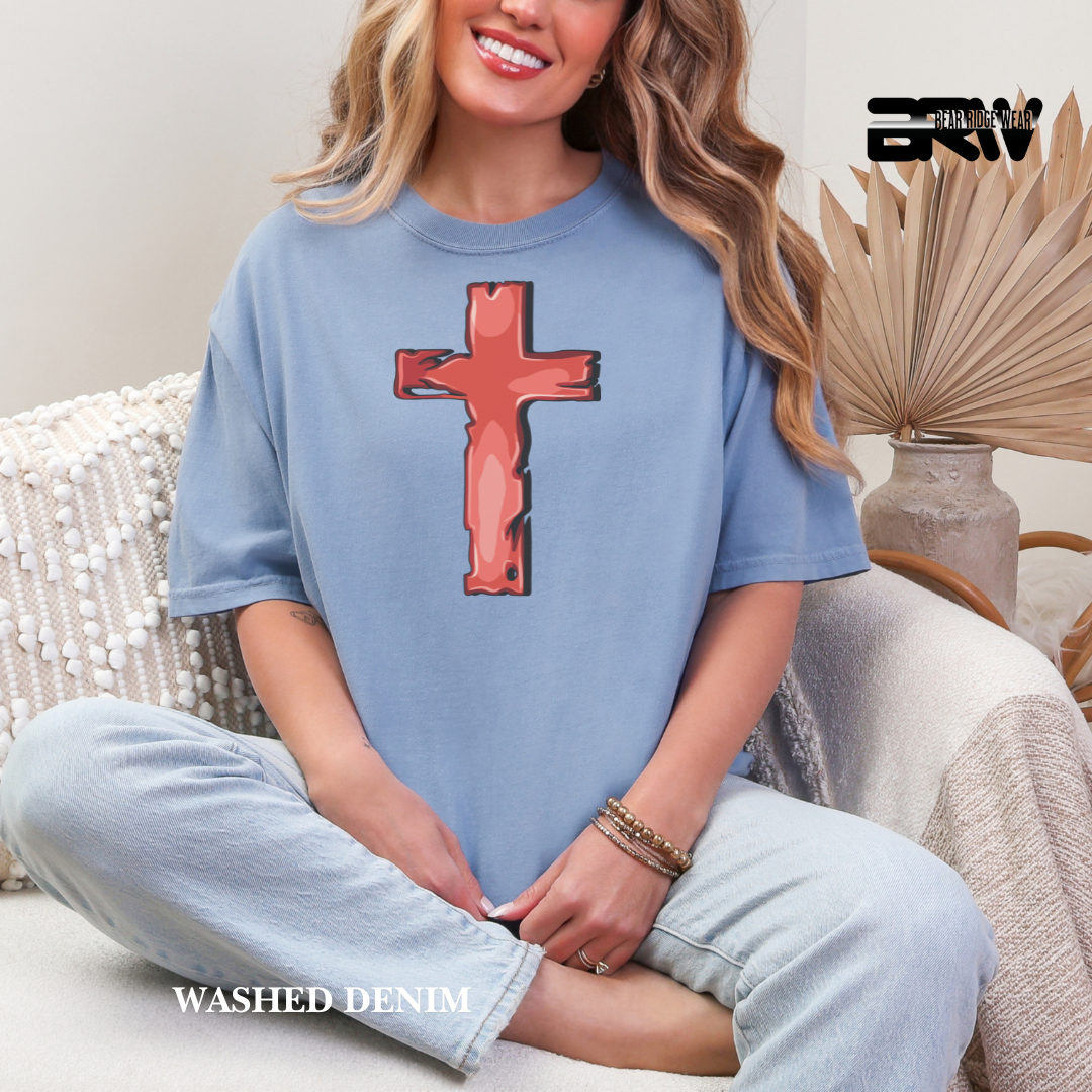 'Cross-Red' Faith Tee