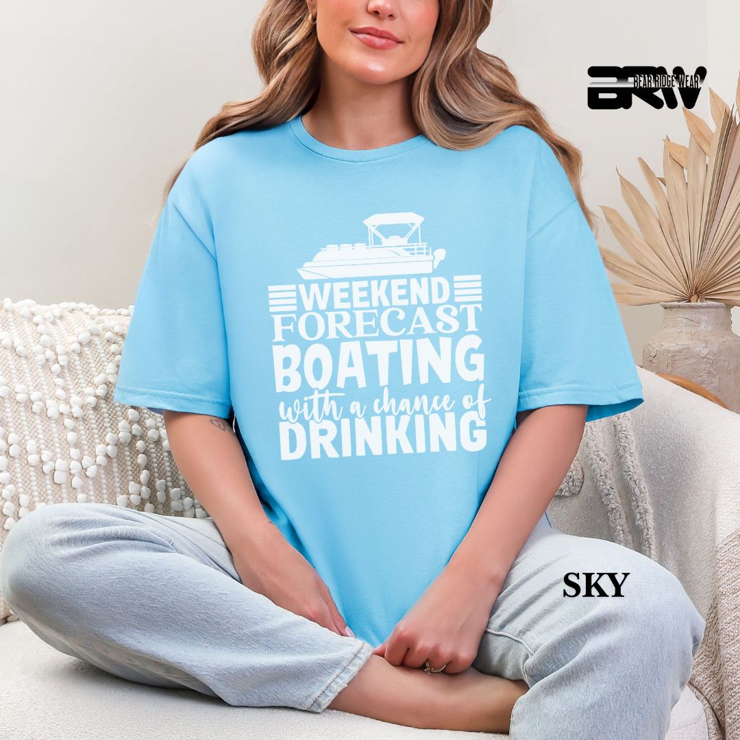 'Weekend Forecast-Boating' 3 Summer Tee