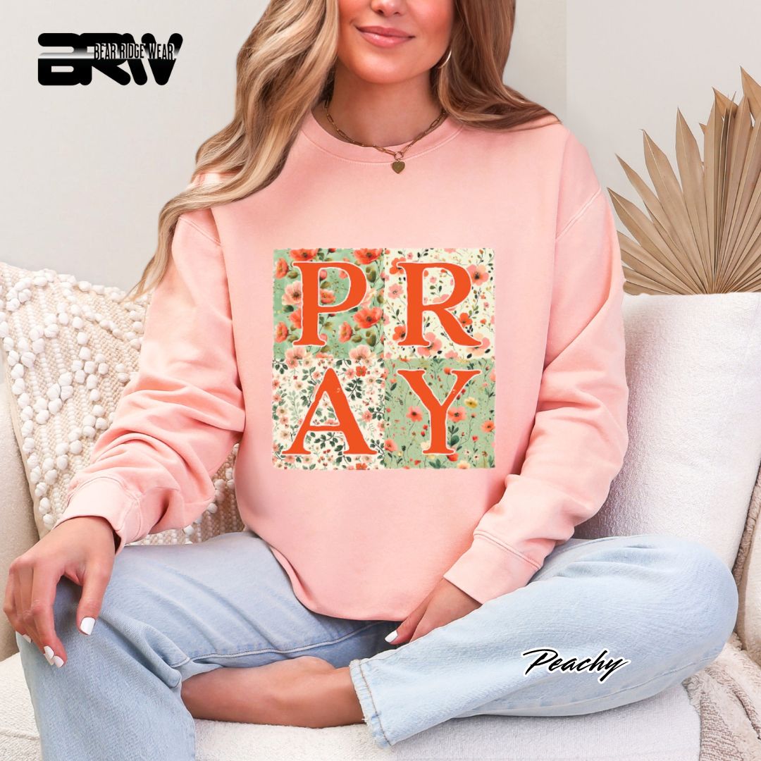 'Pray' Faith Crewneck Sweatshirt