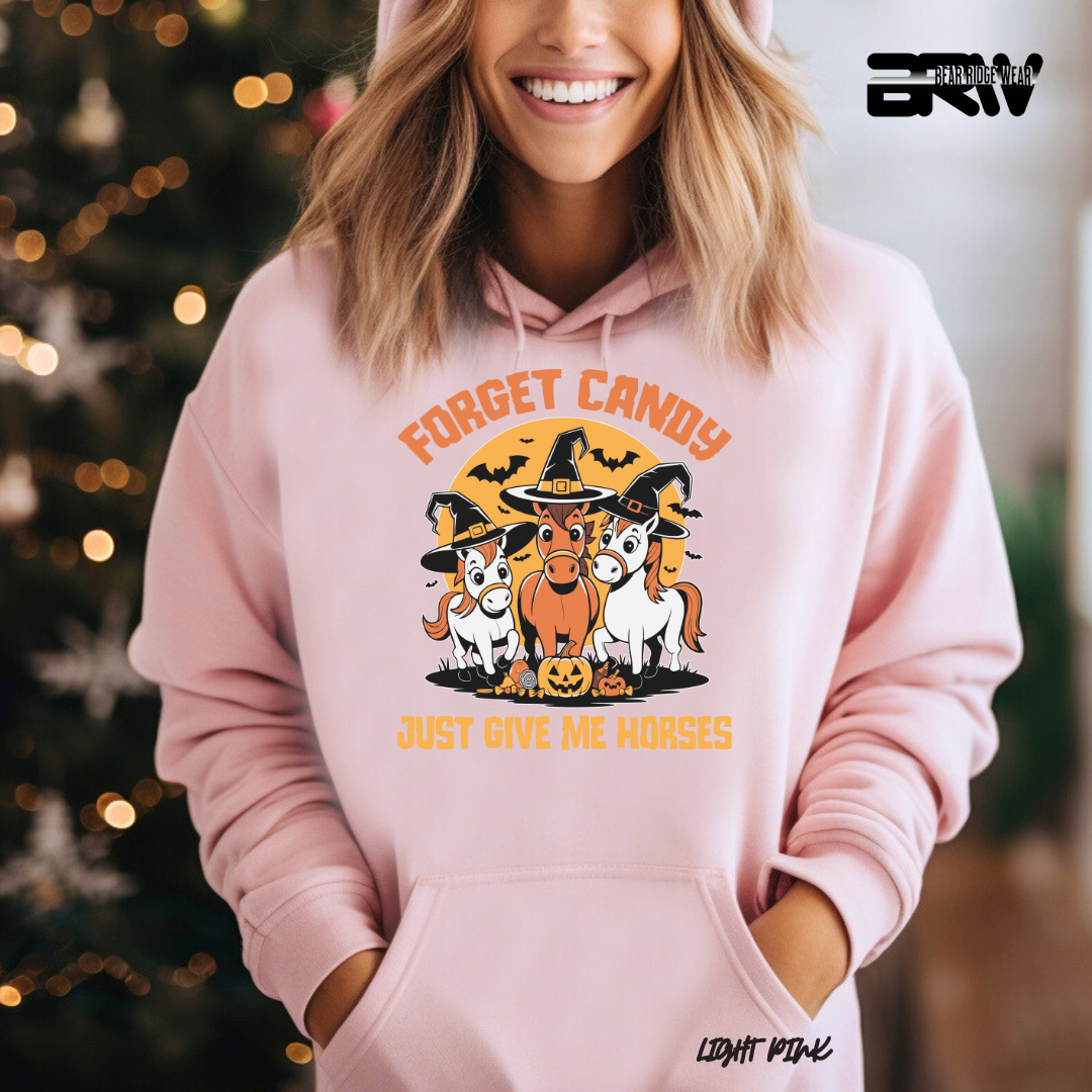 'Forget Candy-Horses' Fall Hoodie