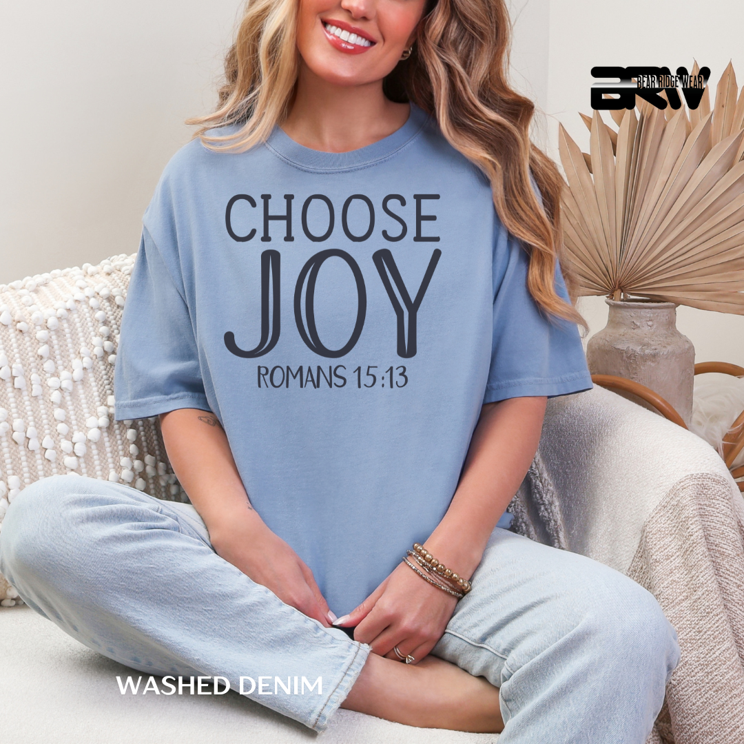 'Choose Joy.' Faith Tee