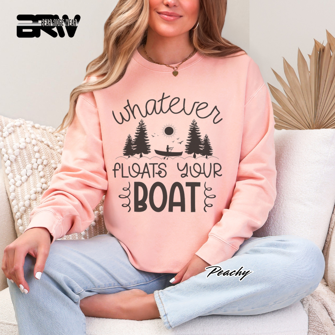 'Whatever Floats Your Boat' Crewneck Sweatshirt