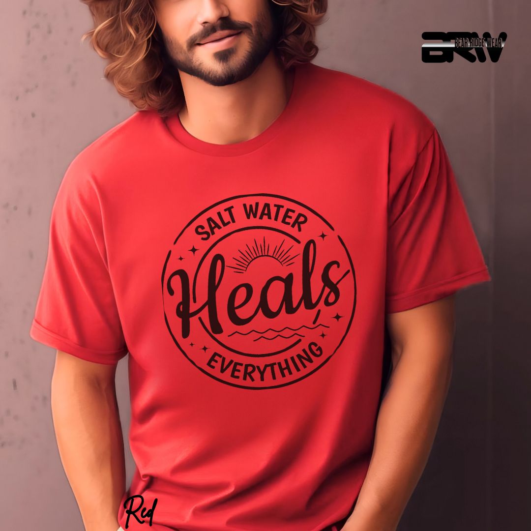 'Salt Water Heals Everything' Summer T- Shirt