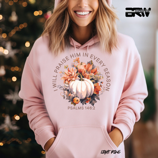 'I Will Praise Him' Fall Hoodie