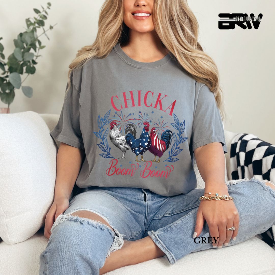 Chicka Boom Boom- Patriotic Tee