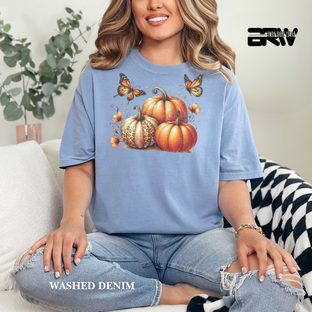 'Pumpkins And Butterflies' Fall Tee