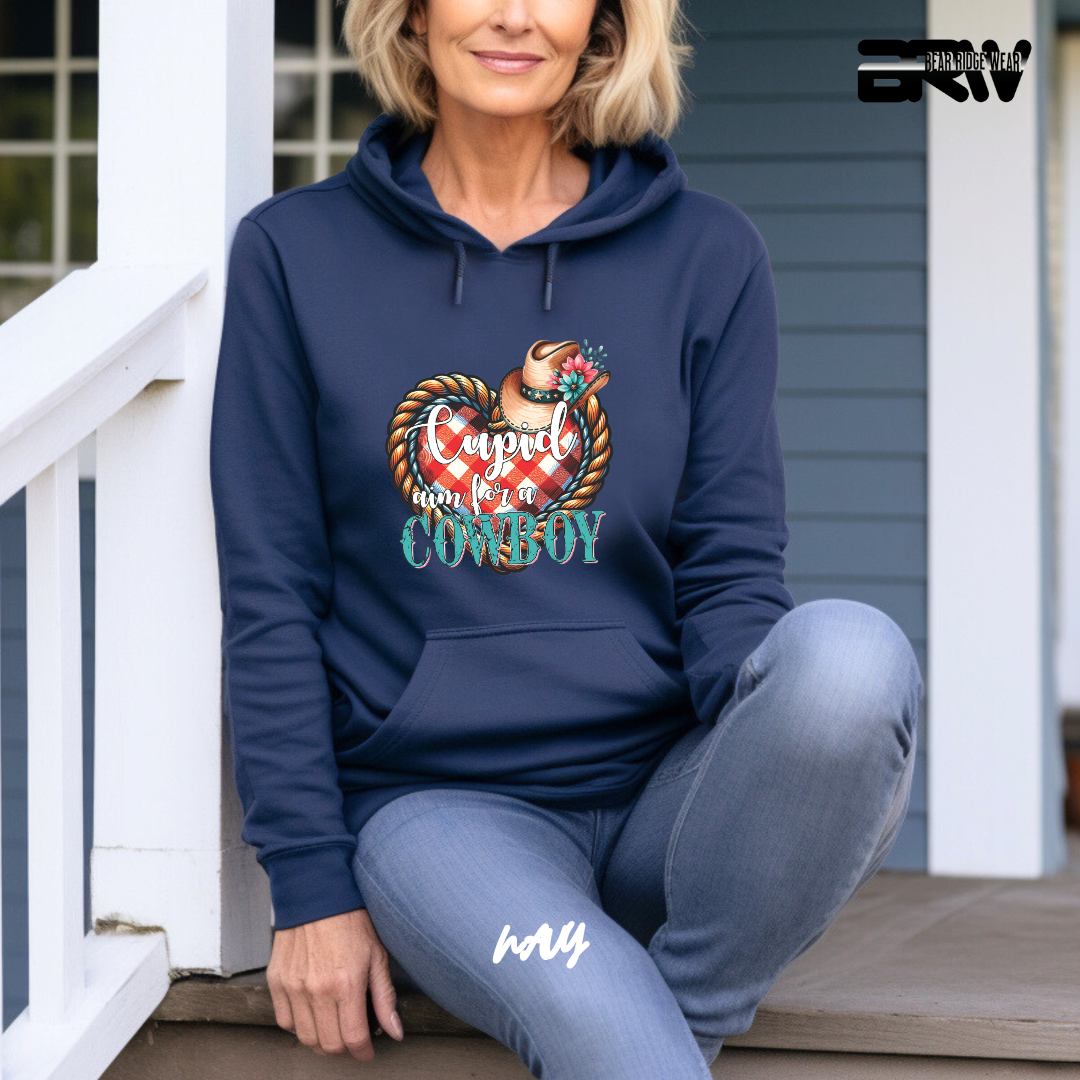 'Cupid Aim for a Cowboy' Hoodie