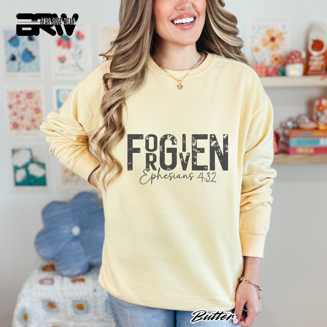 'Forgiven, Ephesians 4:32' Faith Long- Sleeve Tee