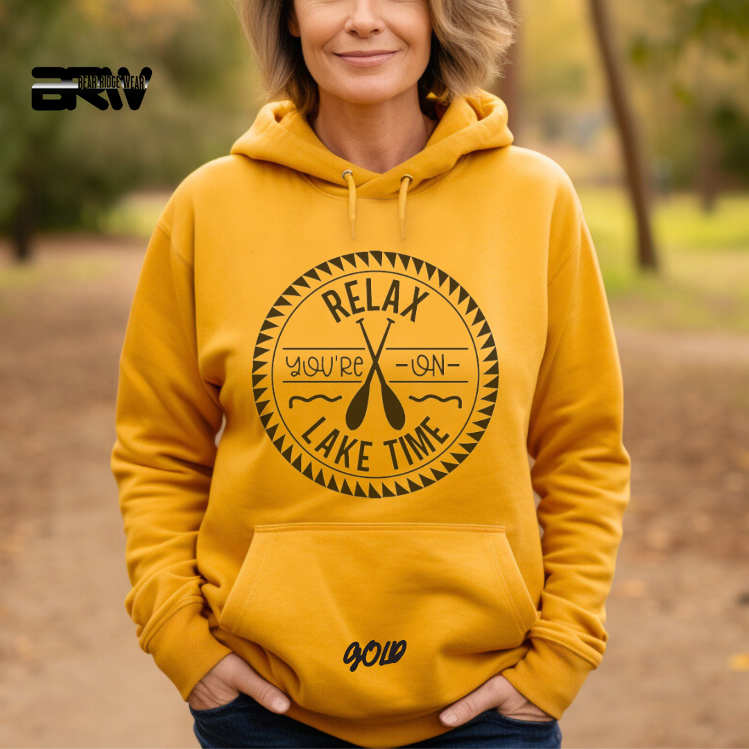 'Relax your on lake time' Hoodie