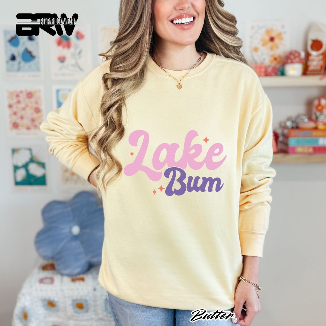 'Lake Bum' Summer Crewneck Sweatshirt