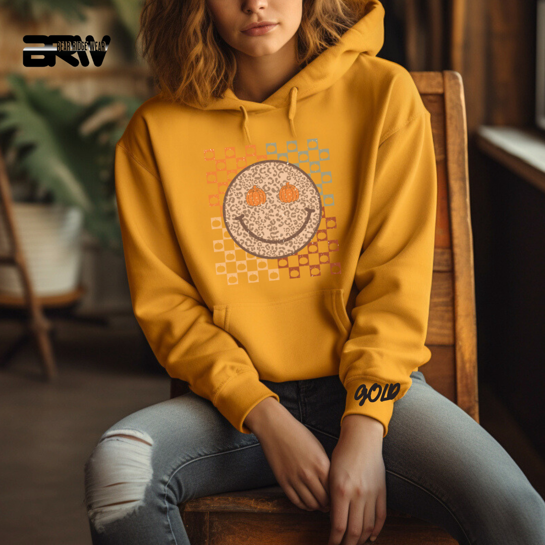 'Happy Face Pumpkin Eyes' Fall Hoodie