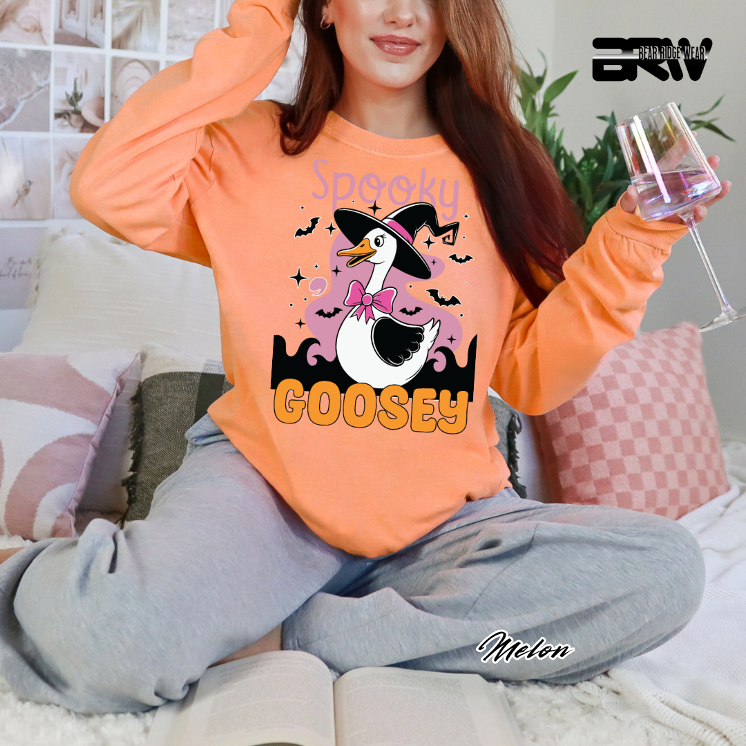 'Spooky Goosey' Fall Long-Sleeve Tee