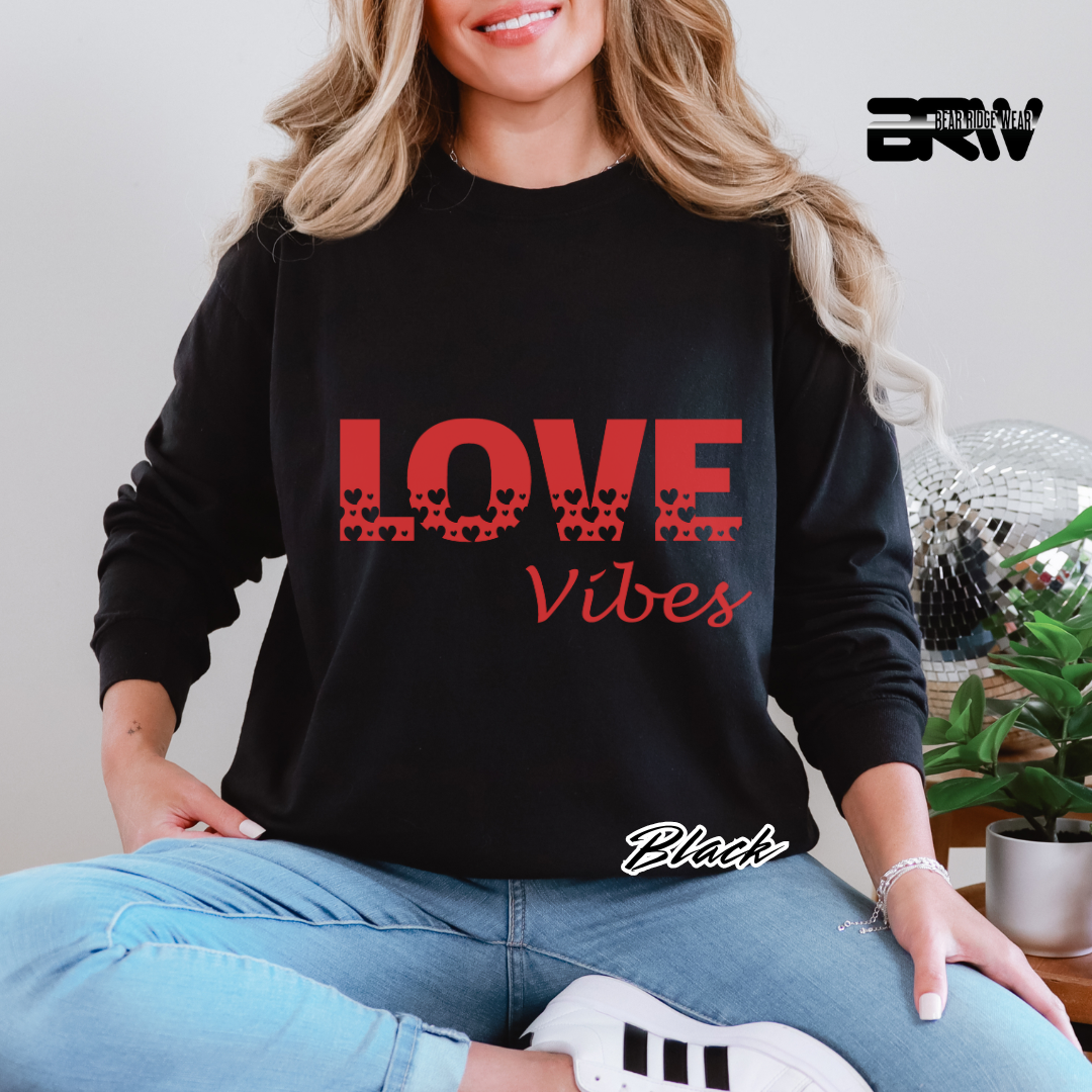 'Love Vibes' Long-Sleeve Tee