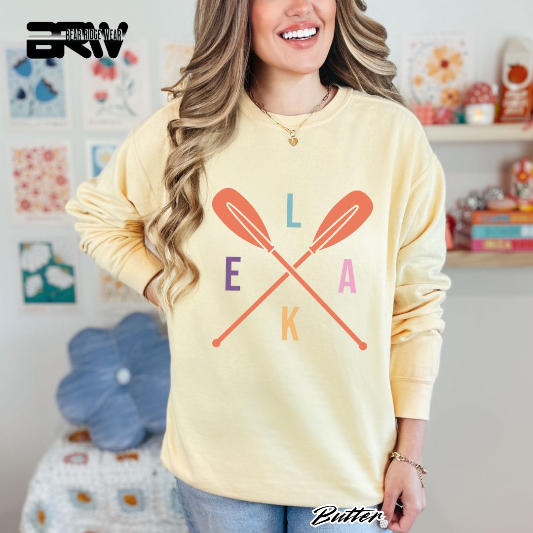 'Lake-Oars' Summer Crewneck Sweatshirt