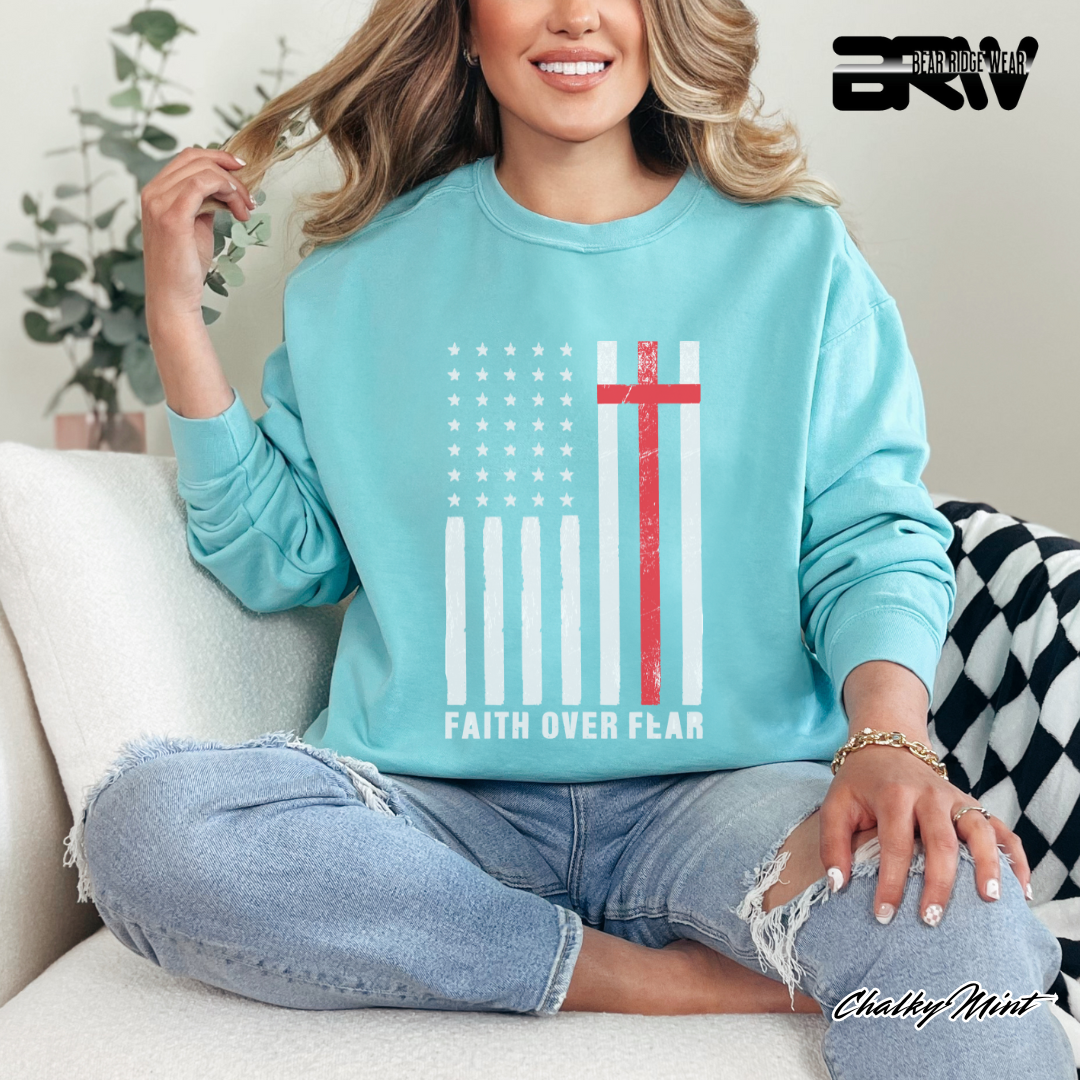 'Faith Over Fear' Faith Crewneck Sweatshirt