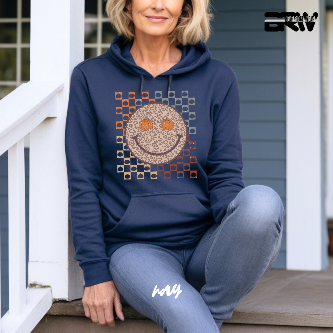 'Happy Face Pumpkin Eyes' Fall Hoodie