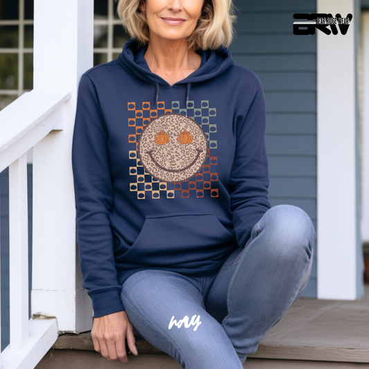 'Happy Face Pumpkin Eyes' Fall Hoodie