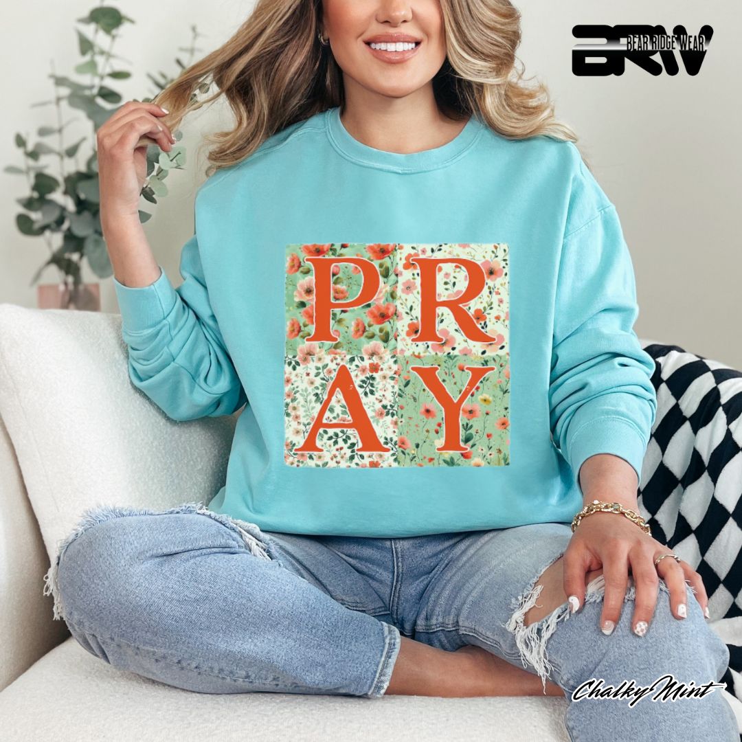 'Pray' Faith Crewneck Sweatshirt