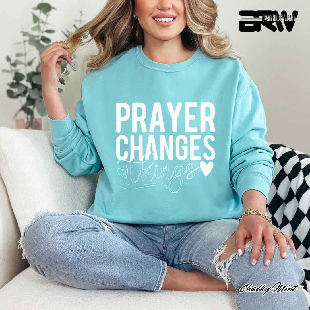'Prayer Changes Things' Faith Long Sleeve Tee