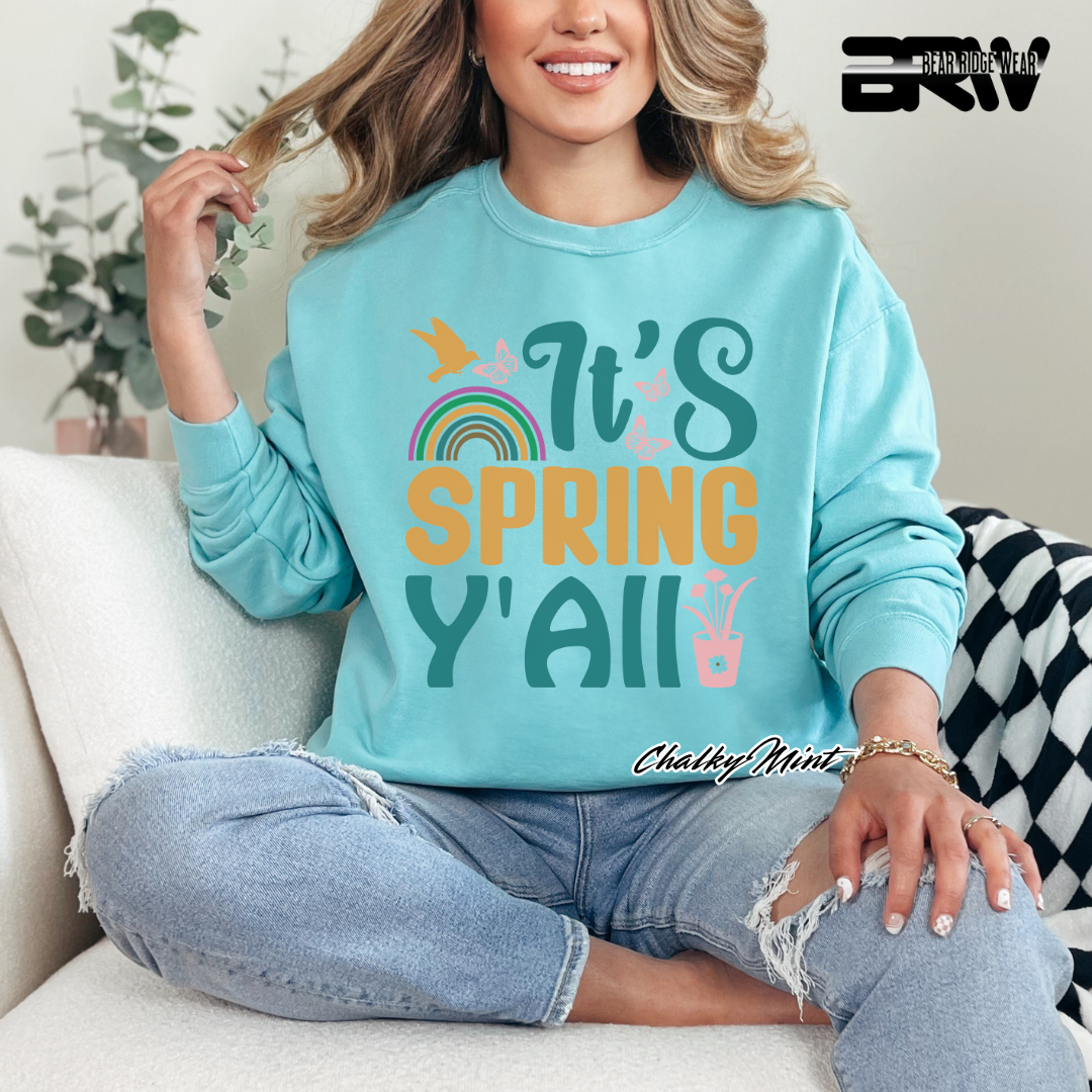 'It's Spring Y'All' Crewneck Sweatshirt