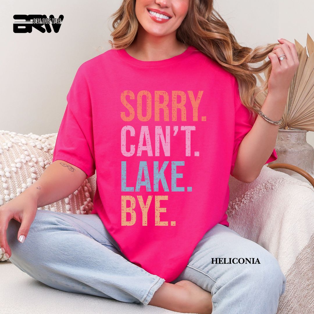 'Sorry Can't Lake Bye' 3 Summer Tee