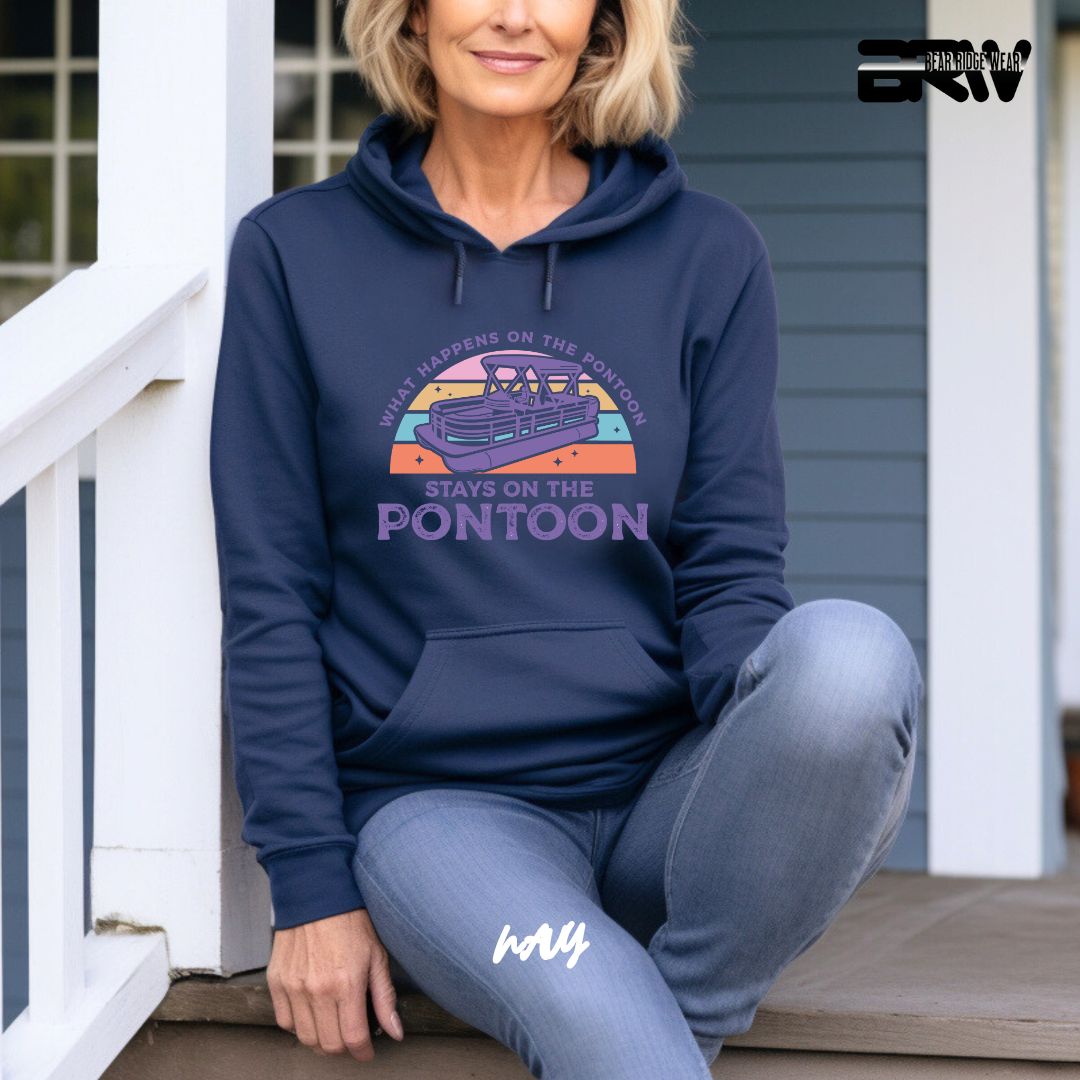 'What Happens To Pontoon' Summer Hoodie