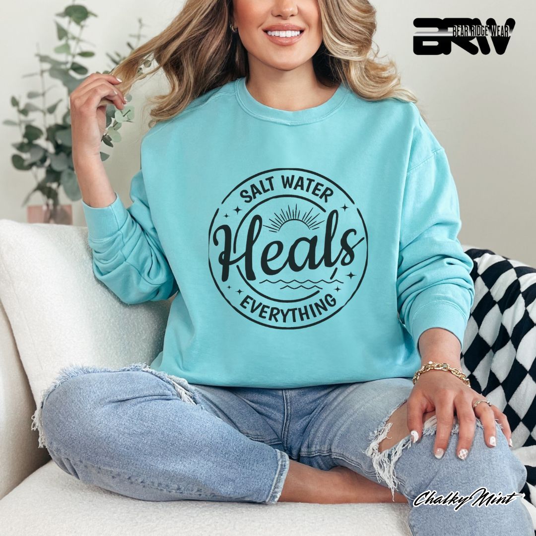 'Salt Water Heals Everything' Summer Long Sleeve Tee